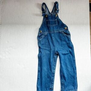 Vintage 90's Kids Talk‎ Denim Jean Overalls Size 4T